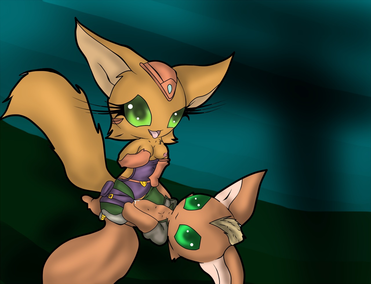 anthro canine fara_phoenix female fox fox_mccloud furry male neronova rule34 star_fox tagme