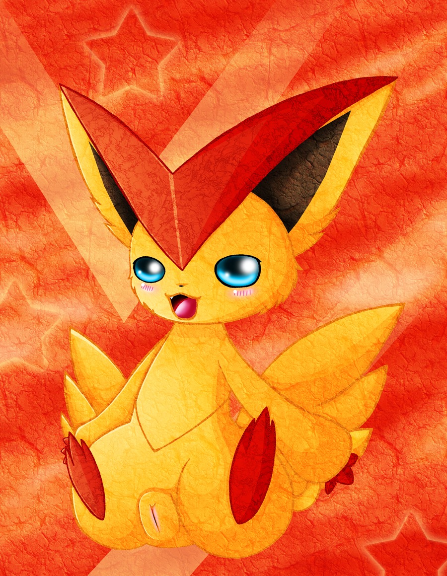 bad_id female nintendo pok&eacute;mon_(species) pokemon pokemon_(species) pokemon_bw rule34 solo victini