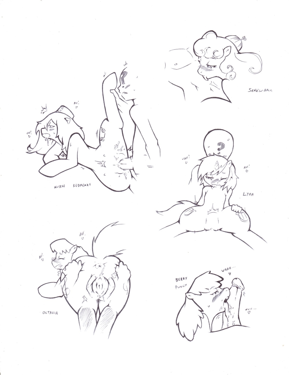 absurd_res anon anus berry_punch_(mlp) bestiality black_and_white blush bodily_fluids butt clothing cold-blooded-twilight cutie_mark duo e621 earth_pony english_text equid equine erection fellatio female female_on_top female_penetrated feral friendship_is_magic genital_fluids genitals handwritten_text hasbro hat headgear headwear hi_res horn horse human human_on_feral humanoid_genitalia humanoid_penis interspecies licking lyra_heartstrings_(mlp) male male/female male_on_bottom male_penetrating male_penetrating_female mammal monochrome multiple_images my_little_pony mythological_creature mythological_equine mythology nurse nurse_clothing nurse_hat nurse_headwear nurse_redheart_(mlp) octavia_(mlp) on_bottom on_top oral penetration penile penile_penetration penis penis_in_vagina penis_lick pony reverse_cowgirl_position saliva screwball_(mlp) sex spot_color spread_butt spread_vulva spreading tail text tongue tongue_out unicorn vaginal vaginal_fluids vaginal_penetration vulva