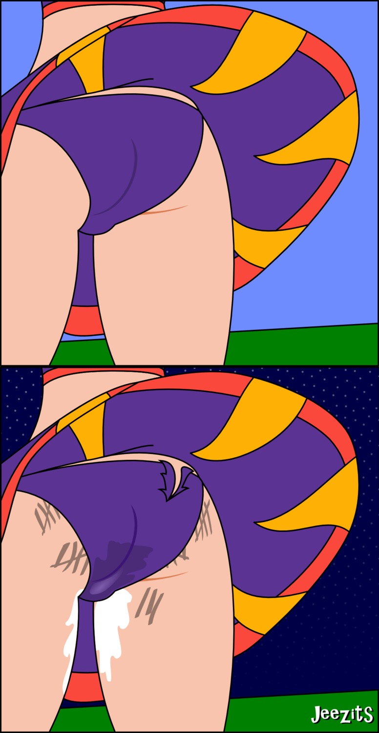 cameltoe cheerleader comic cum_in_panties disney disney_channel female female_only human jeezits kim_possible kimberly_ann_possible panties pussy rule34 solo straight_hair tagme