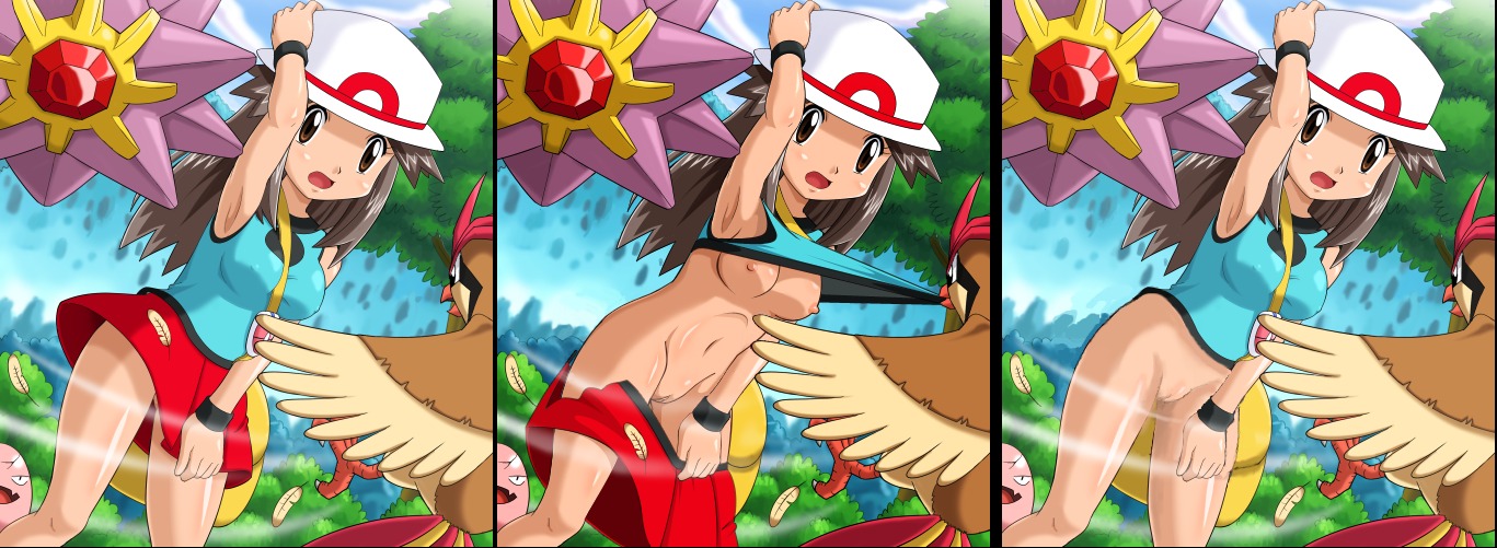 exeggcute female game_freak human leaf_(pokemon) nintendo pidgeotto pokemoa pokemon pokemon_frlg pokemon_rgby pokephilia rule34 source_request starmie year_request