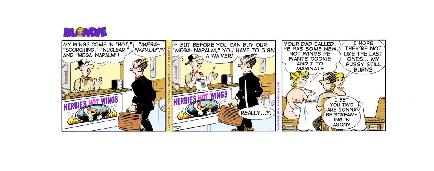blondie_(comic) blondie_bumstead clothing comic_strip cookie_bumstead dagwood_bumstead edit female human rule34