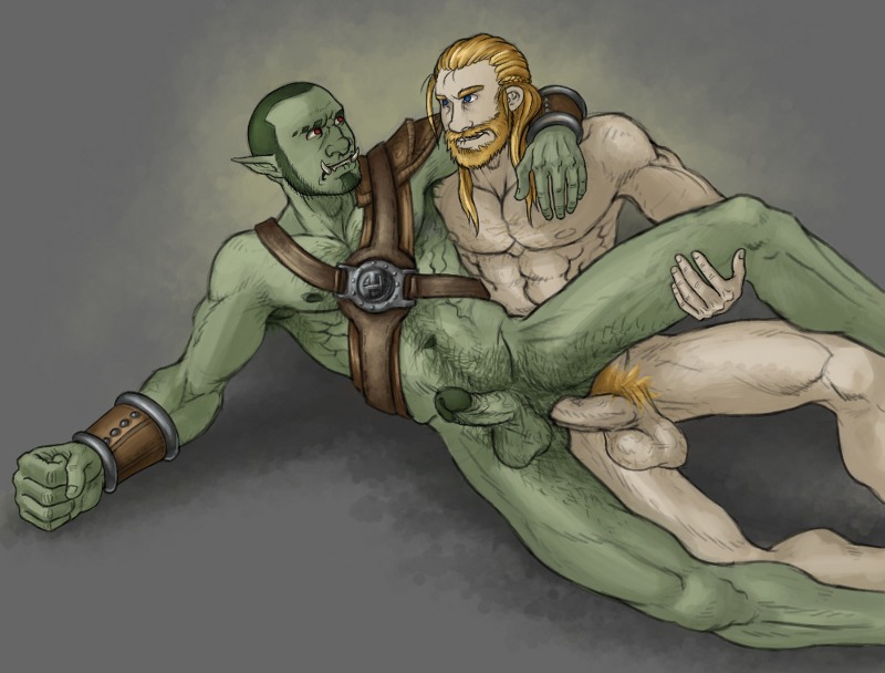 human human_male light-skinned_male light_skin male male/male male_only multiple_males nord orc orc_male rule34 skyrim the_elder_scrolls yaoi