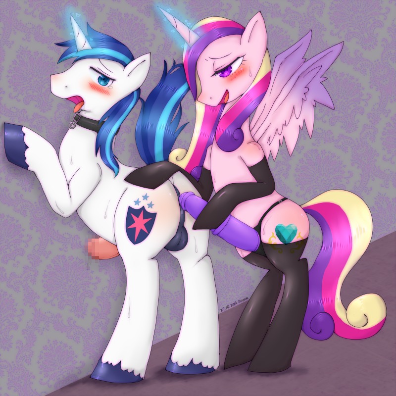 1:1 2013 anal anal_penetration balls blue_eyes blue_hair blush censored collar cutie_mark dildo divskr dominant dominant_female duo e621 equid equine erection feathered_wings feathers female female_penetrating female_penetrating_male feral filthy_dirty_married_sex friendship_is_magic fur genitals hair hasbro horn imminent_pegging imminent_sex ineffective_censorship male male/female male_penetrated mammal mosaic_censorship mostly_nude multicolored_hair my_little_pony mythological_creature mythological_equine mythology nude object_in_ass open_mouth pegging penetration penis pink_body pink_fur princess_cadance_(mlp) purple_eyes romantic romantic_couple sex sex_toy sex_toy_in_ass sex_toy_insertion shining_armor_(mlp) strapon submissive submissive_male toying_partner unicorn white_body white_fur winged_unicorn wings