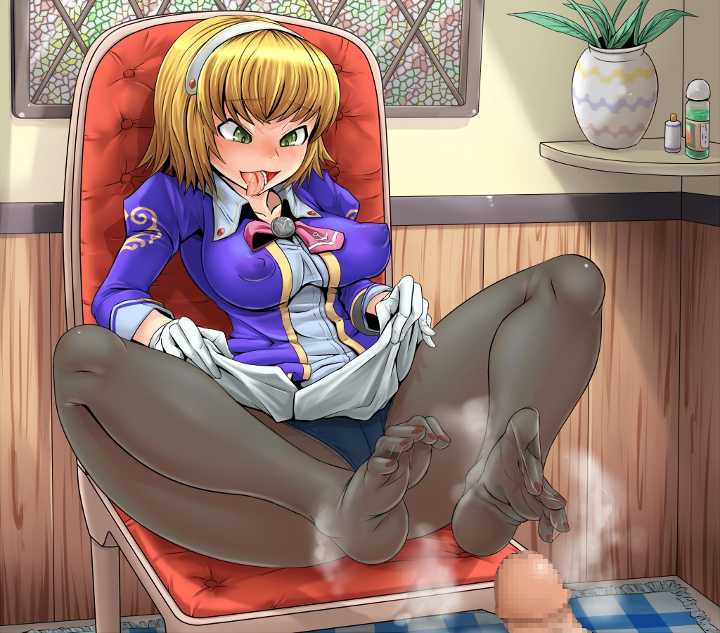 black_panties blonde_hair body_heat cassandra_alexandra censored chair drool erect_nipples erect_nipples_under_clothes feet female gloves green_eyes hairband human impossible_clothes impossible_clothing male miniskirt mokkosss mokugyuutan nail_polish naughty_face nipples open_mouth panties pantyhose penis rule34 saliva short_hair sitting skin_tight skirt skirt_lift smell smelly_feet soul_calibur soul_calibur_ii steam straight suzumiya11 tadarai tongue underwear white_gloves
