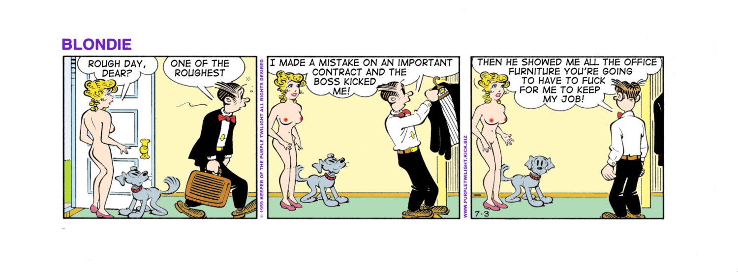 blondie_(comic) blondie_bumstead clothing comic_strip dagwood_bumstead edit female human rule34 tagme
