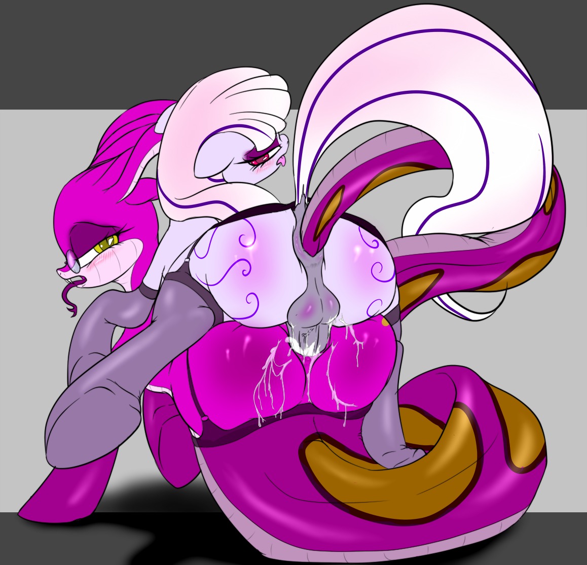 anal anal_penetration apode balls da_goddamn_batguy draconcopode duo e621 equid equine erection eyewear female female_penetrated feral garter_belt garter_straps genitals glasses hasbro horse legless male male/female male_penetrated male_penetrating male_penetrating_female mammal mutual_anal mutual_anal_penetration mutual_penetration my_little_pony naga penetrating_while_penetrated penetration penile penile_penetration penis penis_in_ass pony reptile scalie serpentine sex snake tail tail_fetish tail_in_ass tail_insertion tail_play tail_sex