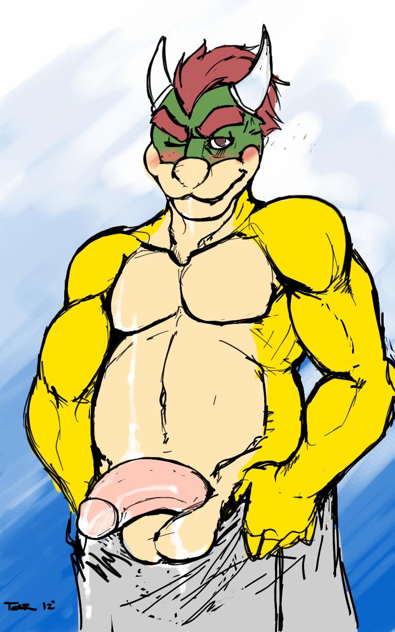bowser male male_only mario_(series) nintendo rule34 tagme tzarvolver
