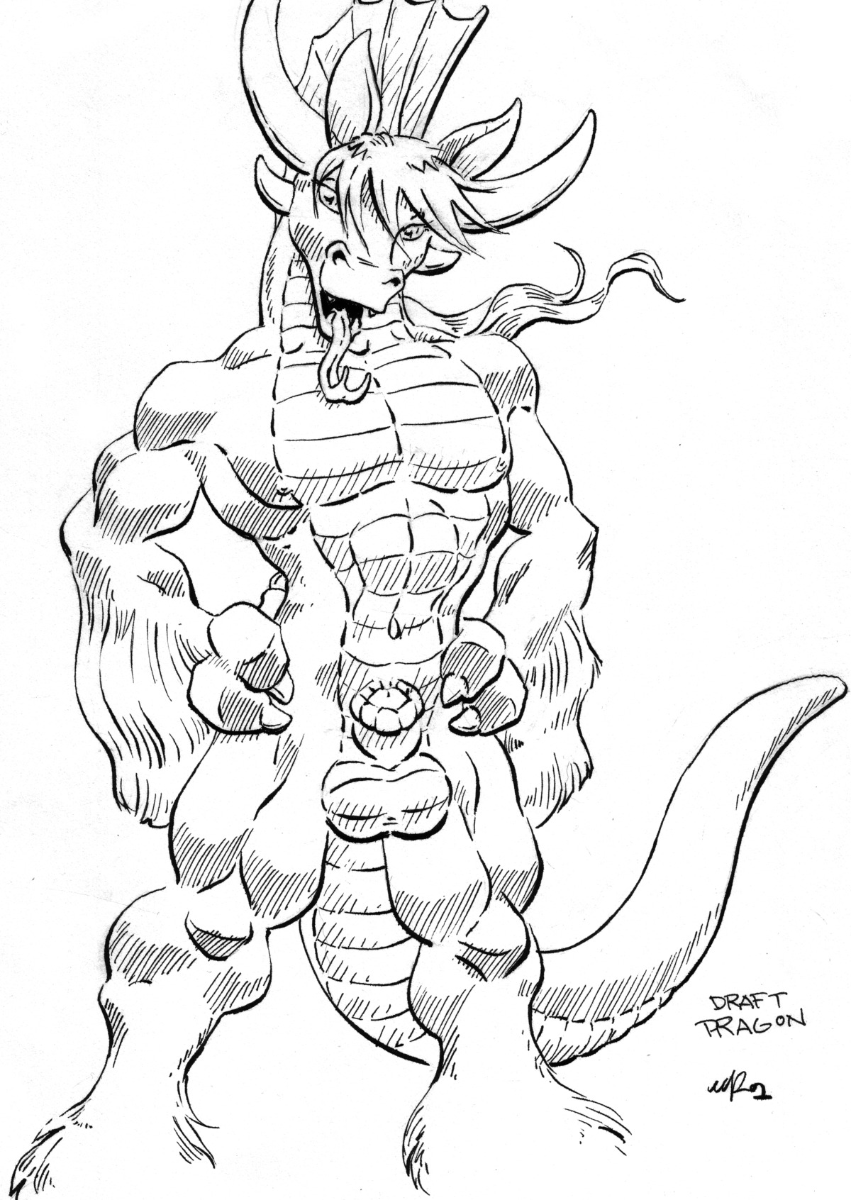 absurd_res animal_genitalia balls dragon e621 genitals greyscale hi_res male monochrome mythological_creature mythological_scalie mythology non-mammal_balls nude penis penis_tip scalie sheath solo tail unknown_artist