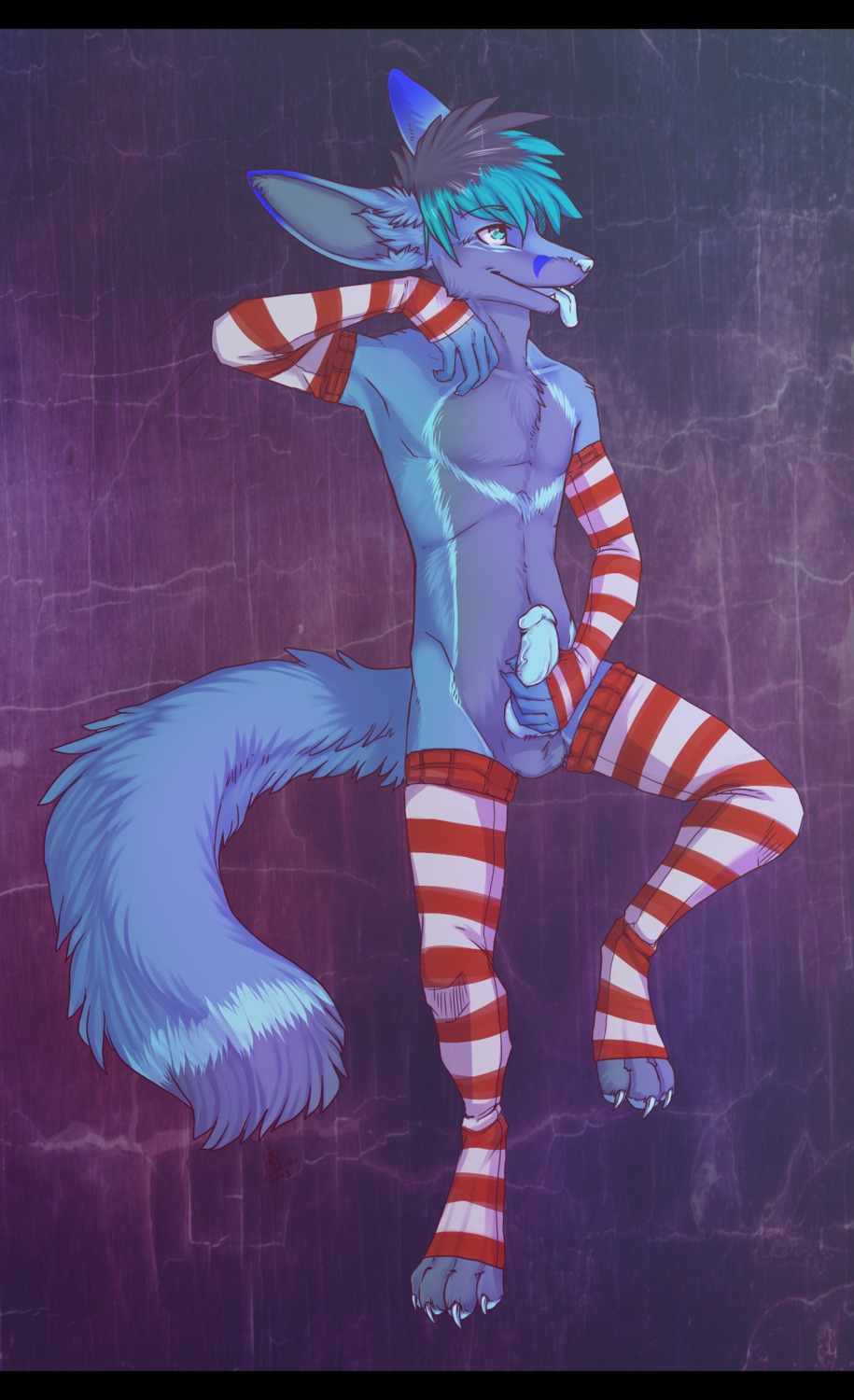 4_toes animal_genitalia animal_penis anthro balls biped black_bars blue_pawpads blue_penis canid canine canine_genitalia canine_penis claws clothing digital_media_(artwork) digitigrade e621 erection feet fennec_fox footwear fox genitals gloves grostenmeiers handwear hi_res legwear letterbox male mammal masturbation nude pawpads paws penile penile_masturbation penis sitting socks solo stockings toe_claws toeless_footwear toeless_socks toes true_fox vein