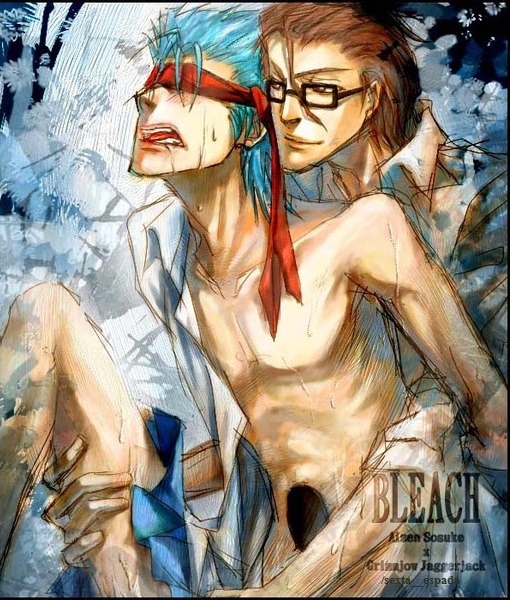 aizen_sousuke bleach grimmjow_jaegerjaquez male male_only rule34 sosuke_aizen tagme yaoi