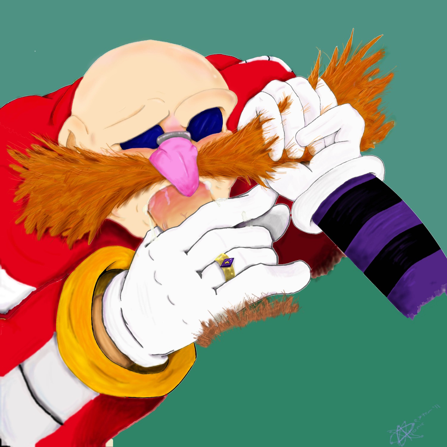 anthro big_the_cat blowjob blush blushing dick_in_hand dr._eggman dr_robotnik fellatio gay ivo_robotnik male male_only multiple_males penis rule34 sonic_(series) tagme yaoi