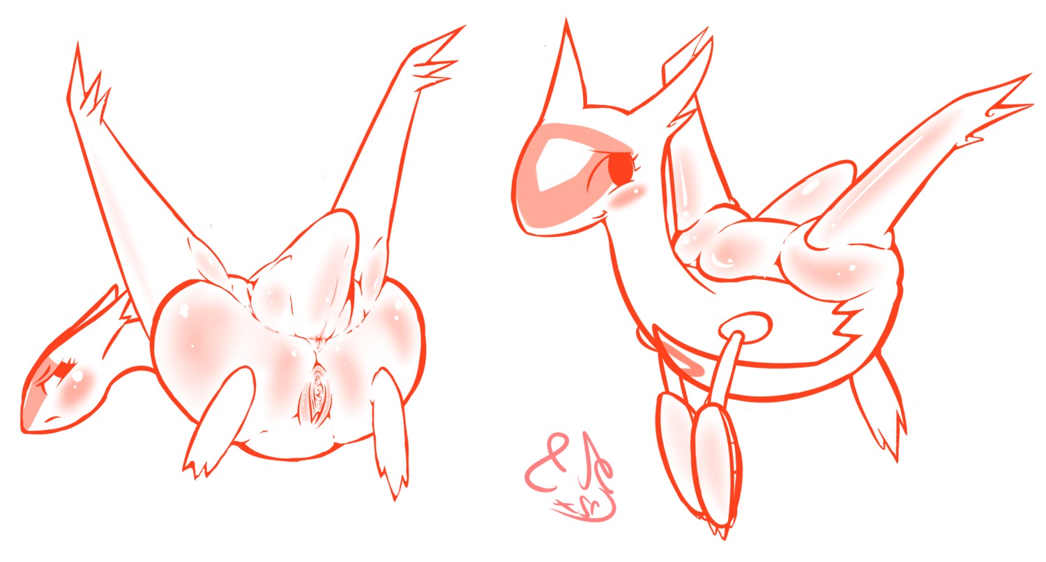 absurd_res anus big_butt blush butt e621 female feral generation_3_pokemon genitals hi_res kingofacesx latias legendary_pokemon looking_back monochrome nintendo pokemon pokemon_(species) presenting presenting_hindquarters simple_background slightly_chubby solo vulva white_background