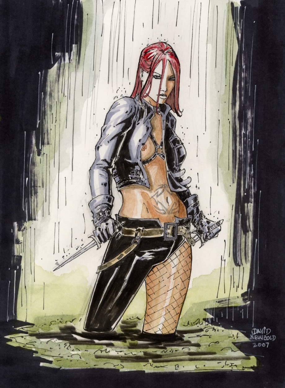 1girls 2007 daredevil_(series) david_newbold female female_only marvel marvel_comics nipple_slip official_alternate_costume rule34 solo straight_hair tagme typhoid_mary