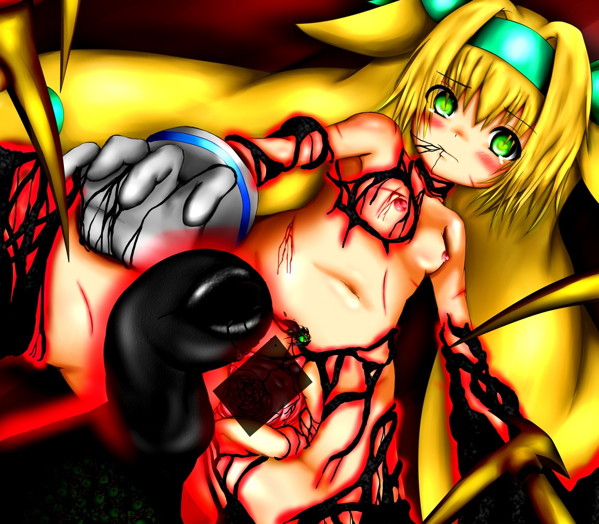 arakune blazblue female platinum_the_trinity rule34 tagme