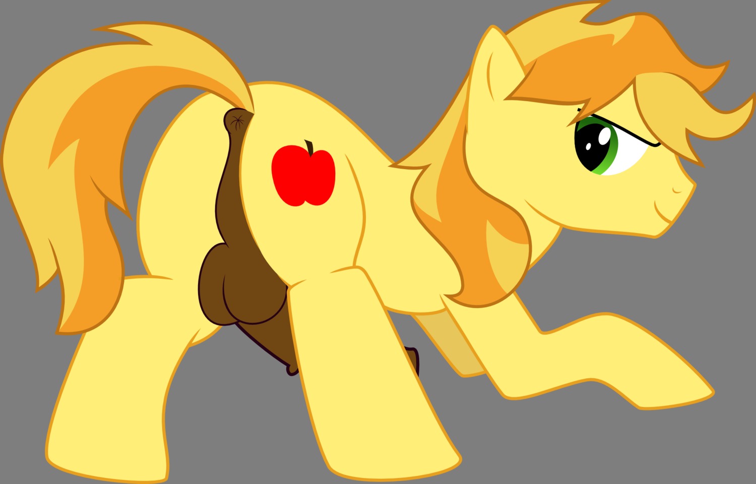 2012 alpha_channel animal_genitalia animal_penis anus backsack balls braeburn_(mlp) butt cutie_mark e621 earth_pony equid equine equine_genitalia equine_penis erection feral friendship_is_magic genitals green_eyes hasbro hi_res horse looking_at_viewer looking_back male mammal my_little_pony penis pony pose presenting presenting_hindquarters simple_background solo submissive submissive_male tail tail_anus transparent_background unknown_artist