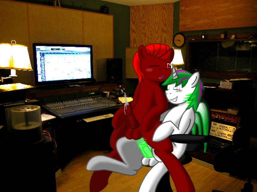 anal anal_penetration animal_genitalia animal_penis artist_collaboration balls bodily_fluids chair_position computer cum duo e621 electronics equid equine equine_genitalia equine_penis erection fan_character feral from_behind_position genital_fluids genitals glowflank_(fursona) glowing green_penis hasbro horse insanebow male male/male male_penetrated male_penetrating male_penetrating_male mammal my_little_pony nude on_lap penetration penis photo_manipulation pony quadruped rydah_hazard sex sitting sitting_on_lap third-party_edit