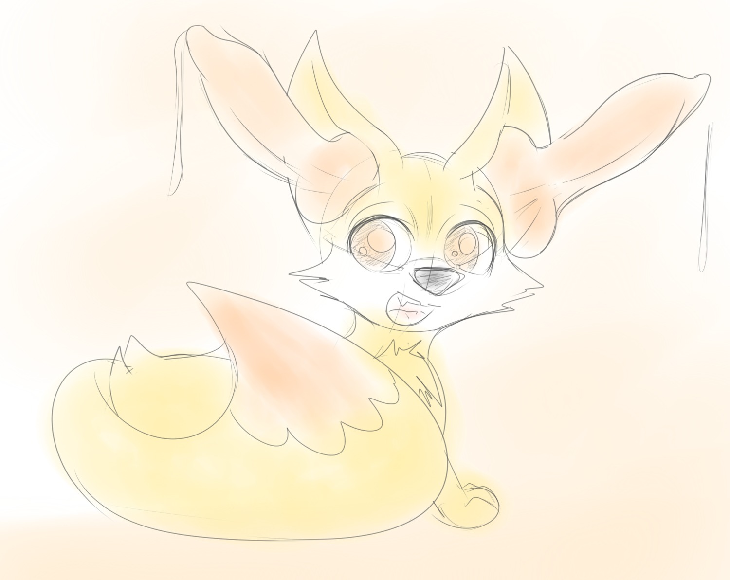 animal_genitalia animal_penis canid canine canine_ear_penis canine_genitalia canine_penis e621 fennekin feral fuzzywuff generation_6_pokemon genitals knot male mammal nintendo penis penis_ears pokemon pokemon_(species) sketch solo
