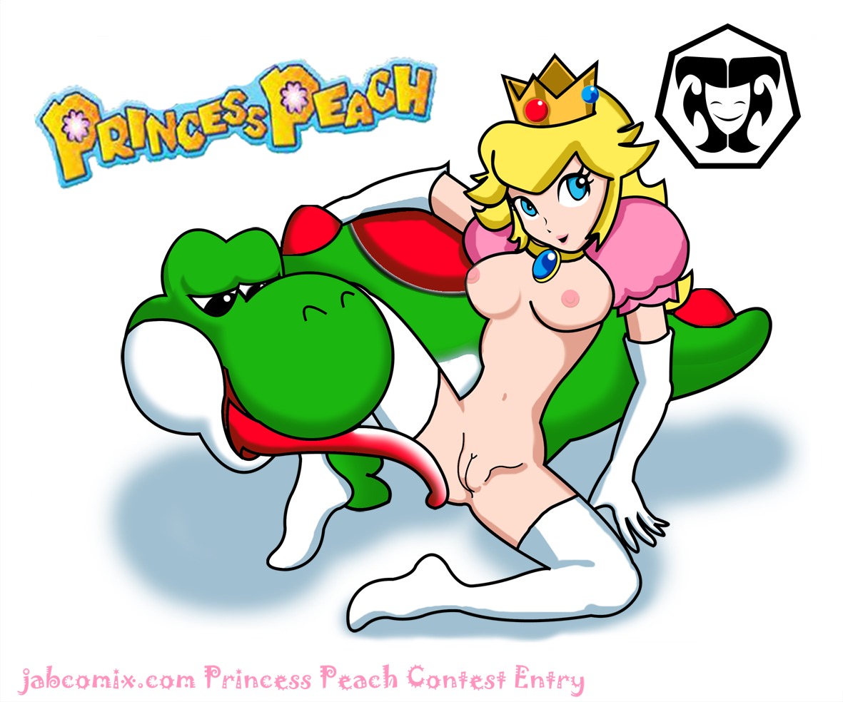breasts color crown female human interspecies mario_(series) nintendo nipples nude princess_peach pussy rule34 sitting straight_hair super_mario_bros. tagme tongue vulva yoshi