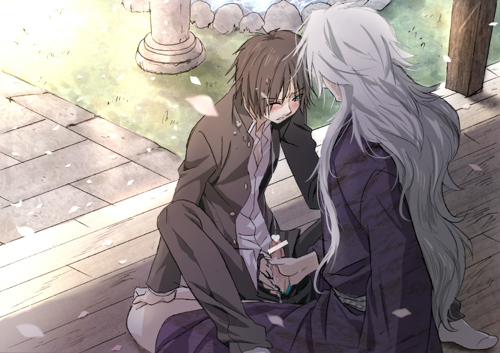 kaname_tanuma male male_only natsume_yuujinchou nyanko-sensei rule34 tagme