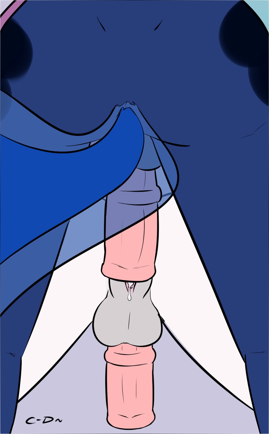 2012 animal_genitalia animal_penis atrolux balls conditional_dnp digital_media_(artwork) duo e621 equid equine equine_genitalia equine_penis erection female friendship_is_magic genitals hasbro herm hi_res horse intersex mammal my_little_pony penis pony princess_luna_(mlp) tail vulva