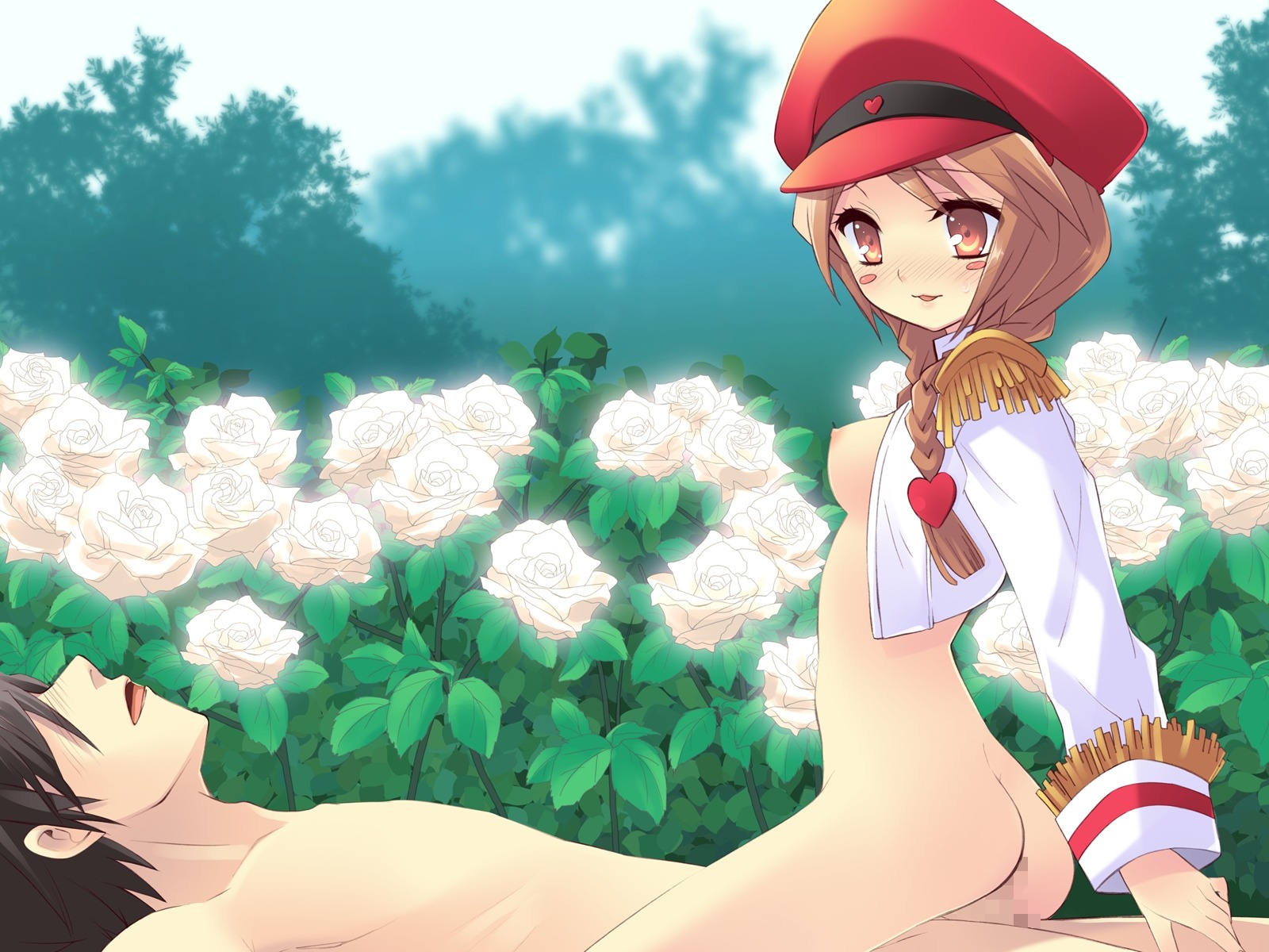 alice_futarimeno alice_parade censored cowgirl_position female hair_ornament highres pussy rouge13_heitaisan rule34 sex vagina