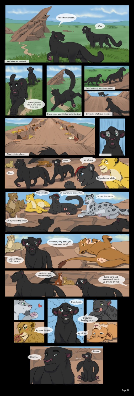 absurd_res backsack balls bedroom_eyes belly big_belly blush comic detailed_background dialogue digital_media_(artwork) digitigrade disney duo_focus e621 english_text father_(lore) felid female female_feral feral feral_on_feral flirting fur genitals grass group hair heart_symbol heterochromia hi_res inviting lion looking_at_viewer male male/female mammal mature_female mature_male mother_(lore) naoma narrowed_eyes nipples niya nude open_mouth outside pantherine parent_(lore) plant pregnant pregnant_female pregnant_feral presenting pride_rock quadruped reallynxgirl seductive shads smile speech_bubble tail teasing teeth text the_lion_king the_shadow_of_light tongue ubaya vulva