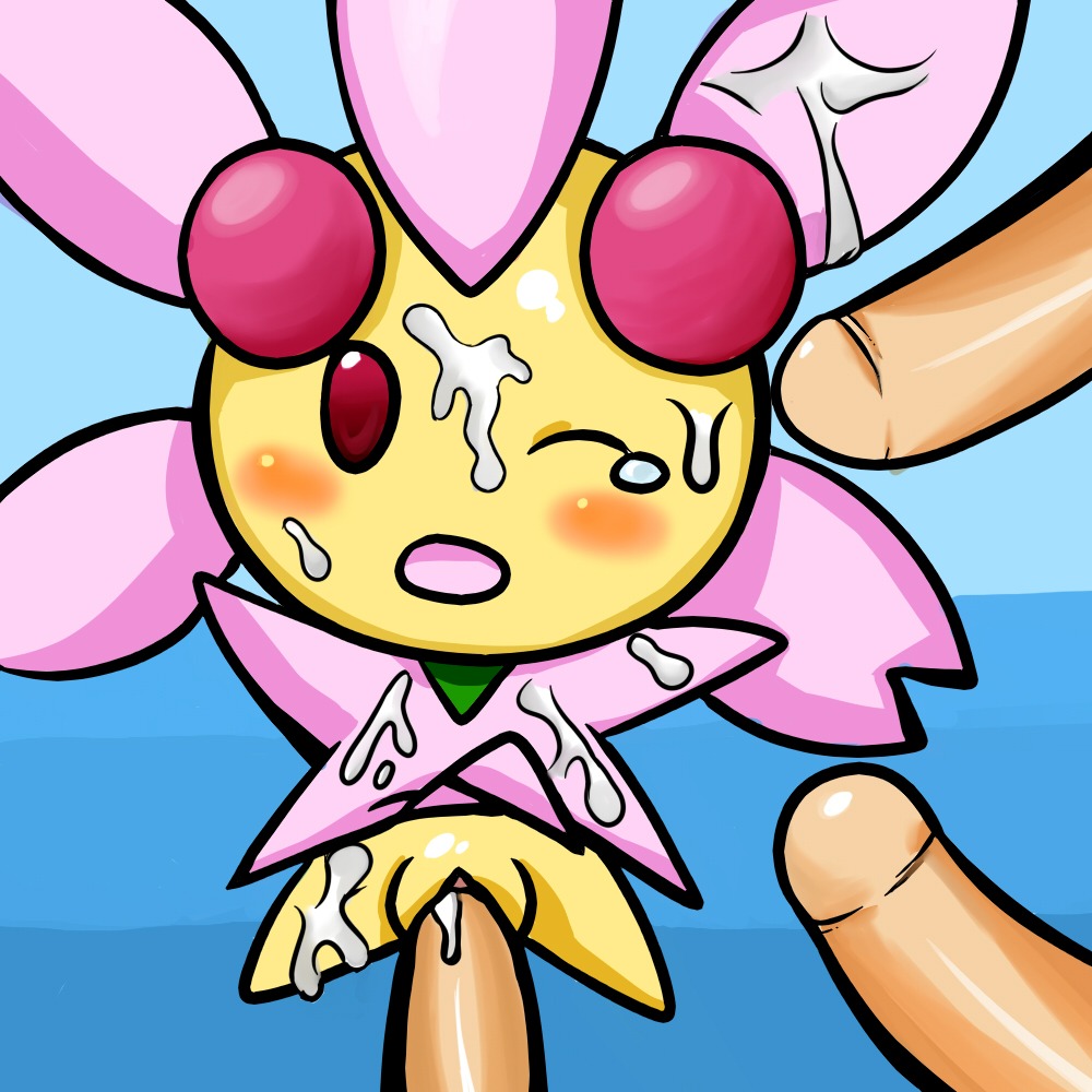 blush cherrim color cum female feral human insertion interspecies male multiple_males penis pokemon pokemon_dppt pokephilia pussy rule34 sex size_difference straight tagme vulva wink