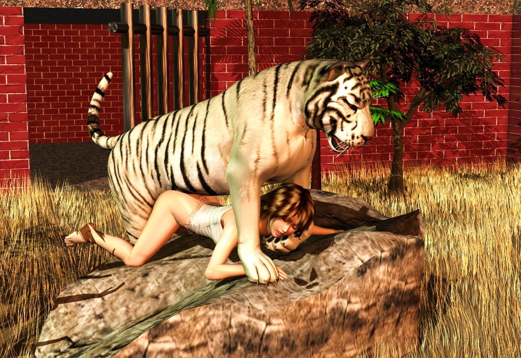 3d_(artwork) all_fours bestiality chi' digital_media_(artwork) doggystyle duo e621 felid female female_on_feral feral from_behind_position fur human human_on_feral interspecies leucistic male male/female male_on_human mammal pantherine quadruped realistic_feral sex tail tiger