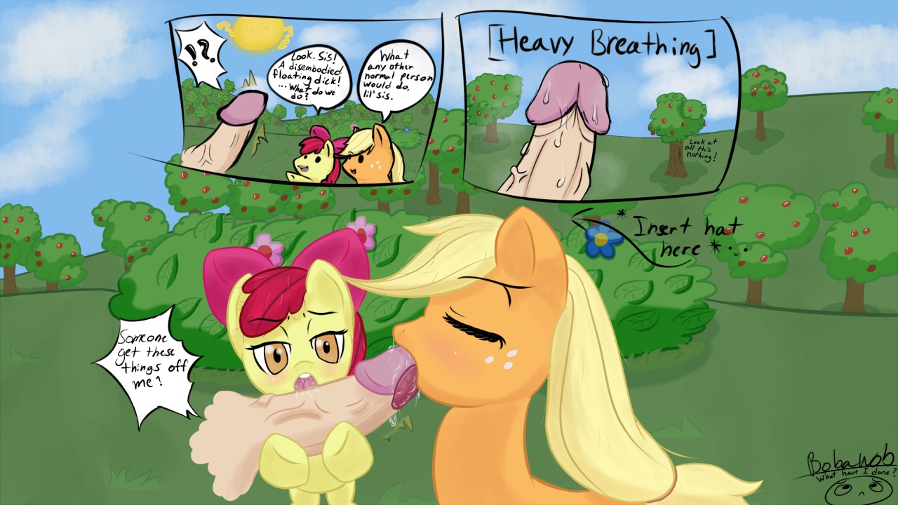 16:9 2013 accessory amber_eyes apple_bloom_(mlp) applejack_(mlp) blonde_hair bobawob bodily_fluids bow_(feature) bow_accessory bow_ribbon cloud cum dialogue disembodied_penis duo_focus e621 earth_pony english_text equid equine erection eyes_closed fellatio female feral flower freckles friendship_is_magic fur genital_fluids genitals group hair hair_accessory hair_bow hair_ribbon half-closed_eyes hasbro horse licking long_hair male male/female mammal my_little_pony narrowed_eyes oral oral_penetration orange_body orange_fur outside penetration penile penis penis_lick plant pony red_hair ribbons saliva sex sibling_(lore) sister_(lore) sisters_(lore) sky text tongue tongue_out tree vein widescreen yellow_body yellow_fur young young_feral