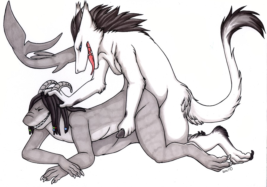 akula_(godzuki) all_fours anal anthro anthro_on_anthro aquatic doggystyle dreadlocks duo e621 erection eyes_closed fish from_behind_position genitals hair hair_grab handjob horn interspecies male male/male male_penetrated male_penetrating male_penetrating_male mammal noktivus nude penetration penile penis raised_tail reach_around sergal sex shark side_view simple_background smile tail tongue touching_hair tyeh'na white_background