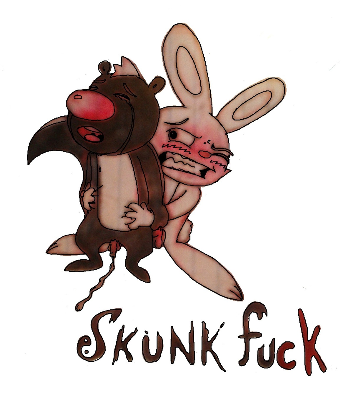 furry male rabbit rule34 skunk tagme yaoi