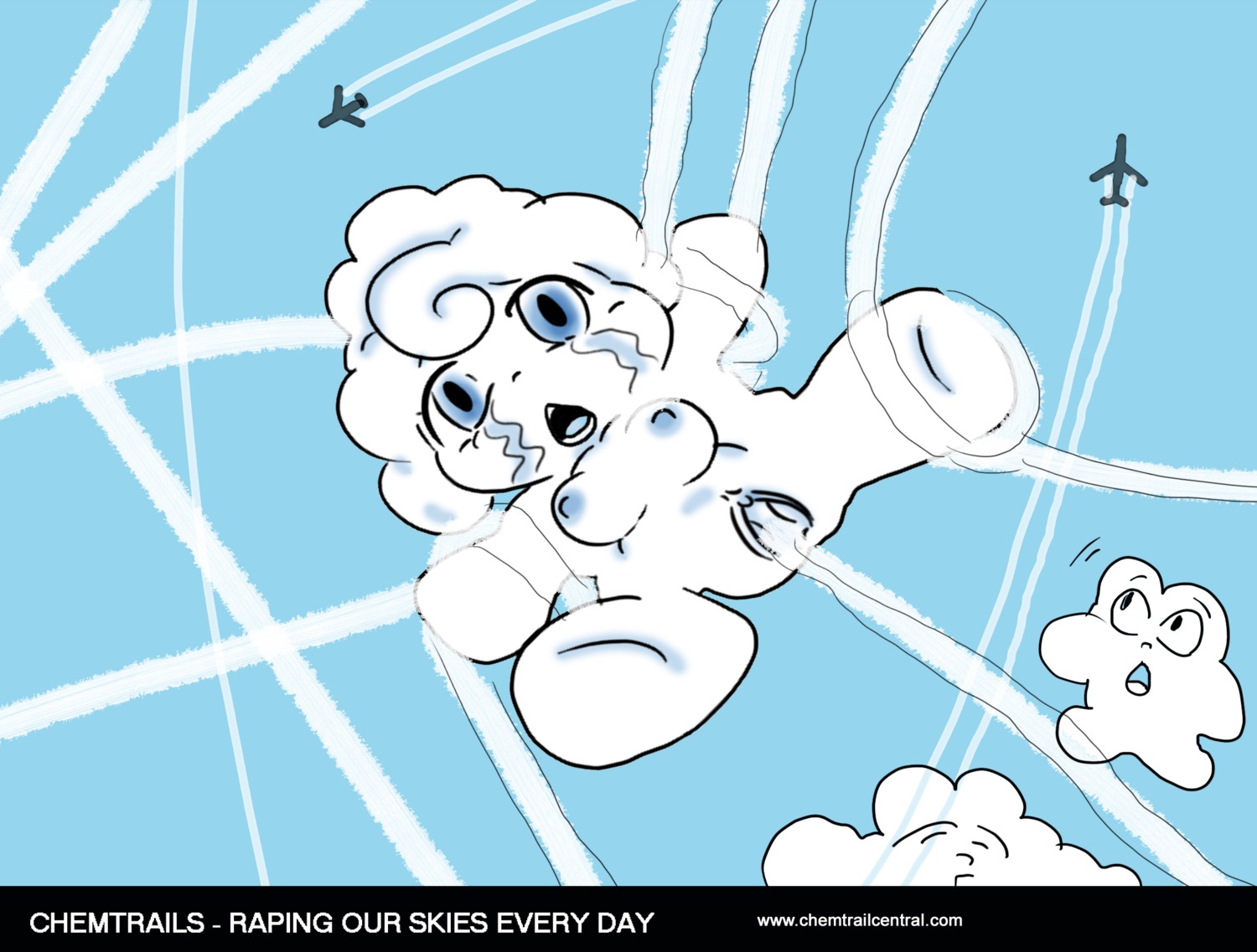 airplane chemtrails cloud female inanimate no_humans rule34 weather