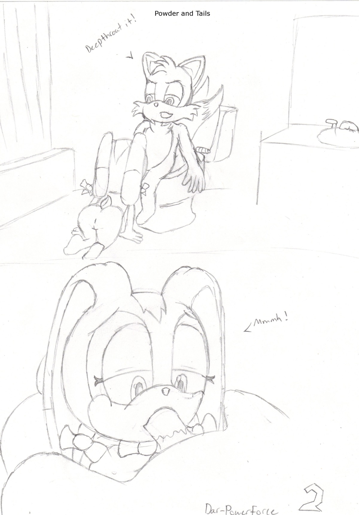 1boy 1girls anthro blowjob cream cream_the_rabbit dar-powerforce erection fellatio female fox fur furry greyscale interspecies male male_pov monochrome oral oral_sex partial_male penis rabbit rule34 sega sketch smooth_penis sonic_(series) straight tails tails_the_fox toony