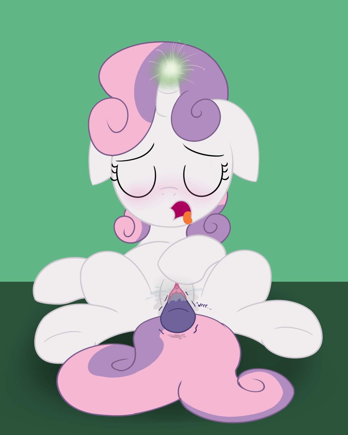 2012 4:5 absurd_res blush bodily_fluids dtcx97 e621 ejaculation equid equine eyes_closed female feral friendship_is_magic genital_fluids genitals hasbro hi_res horn horngasm lying mammal masturbation my_little_pony mythological_creature mythological_equine mythology on_back open_mouth orgasm penetration sex_toy simple_background solo spread_legs spreading sweetie_belle_(mlp) tail tongue tongue_out toying_self unicorn vaginal vaginal_fluids vaginal_masturbation vaginal_squirting vibrator vulva young young_feral