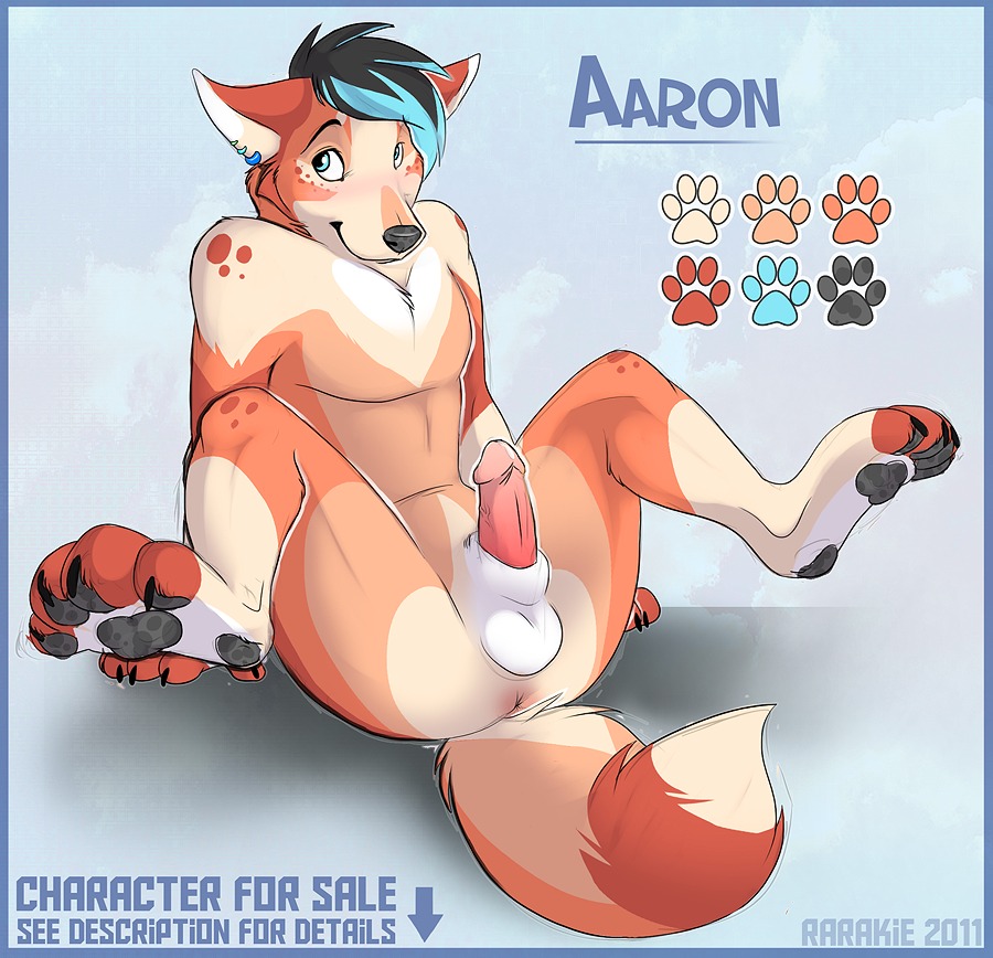 2011 animal_genitalia anthro anus balls canid canine canis claws digital_media_(artwork) domestic_dog e621 ear_piercing english_text erection femboy fluffy fluffy_tail fur genitals humanoid_genitalia humanoid_penis male mammal nude orange_body orange_fur pawpads paws penis piercing presenting presenting_penis rarakie sheath solo spread_legs spreading tail text