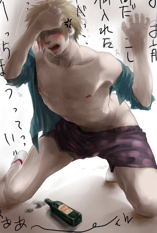 1boy class_3-z gintama hattori_zenzou male male_only official_alternate_costume open_shirt rule34 solo teacher
