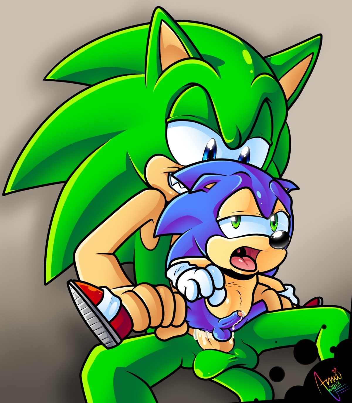 2013 abdominal_bulge absurd_res age_difference amuzoreh anal anal_penetration anthro anthro_on_anthro anthro_penetrated anthro_penetrating anthro_penetrating_anthro archie_comics balls biped blue_body blue_eyes blue_hair bodily_fluids cum cum_in_ass cum_inside cum_while_penetrated dominant duo e621 ejaculation erection eulipotyphlan forced foreskin genital_fluids genitals green_body green_eyes hair half-closed_eyes hands-free hedgehog hi_res humanoid_genitalia humanoid_penis larger_dom larger_male male male/male male_penetrated male_penetrating male_penetrating_male mammal narrowed_eyes older_male open_mouth orgasm partially_retracted_foreskin penetration penile penile_penetration penis penis_in_ass precum rape scourge_the_hedgehog sega sex shaded signature size_difference smaller_male smaller_penetrated sonic_the_hedgehog sonic_the_hedgehog_(archie) sonic_the_hedgehog_(comics) sonic_the_hedgehog_(series) teeth tongue young young_anthro younger_male younger_penetrated