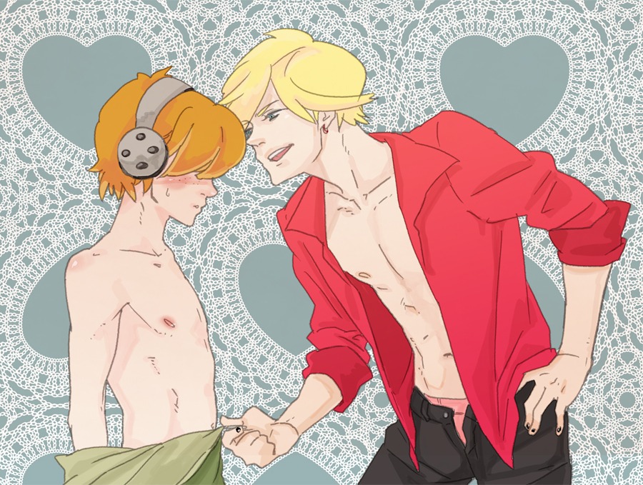 2boys briefers_rock gay genderswap genderswap_(ftm) male male_only male_panty panty_&amp;_stocking_with_garterbelt panty_anarchy rule34 rule_63 tagme whimp