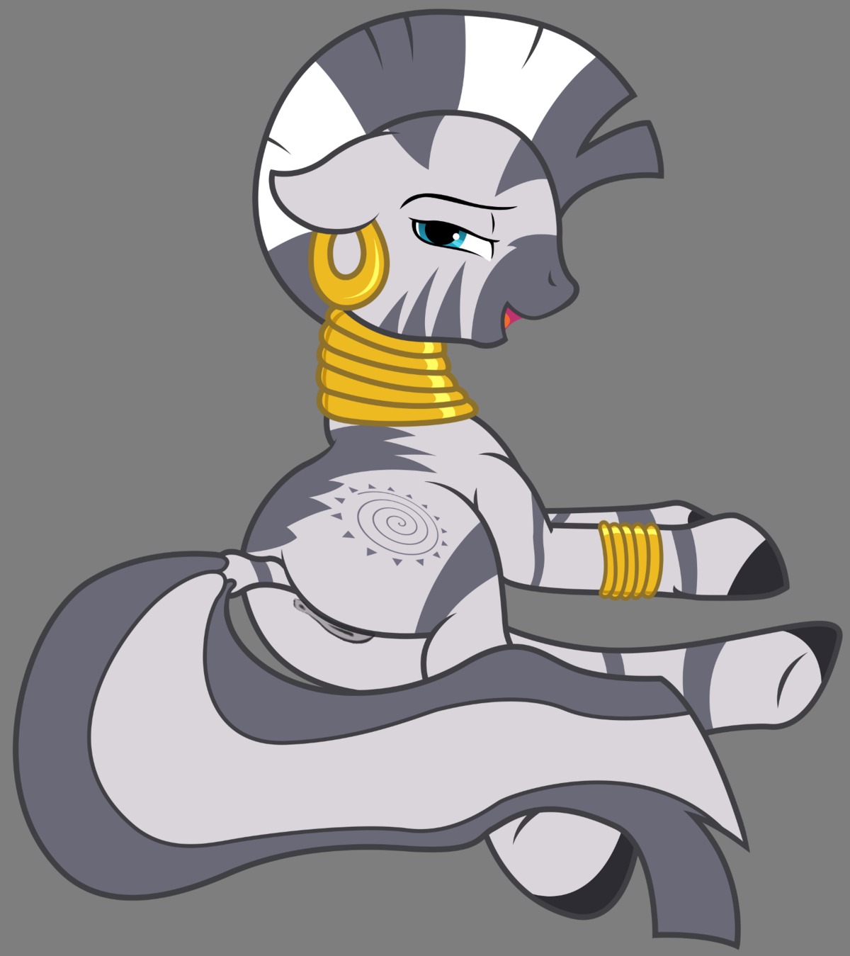 anus ass blue_eyes cutie_mark earrings equine female feral friendship_is_magic hooves kooner01 lying mammal my_little_pony open_mouth pussy quadruped rule34 smile solo straight_hair tagme tail zebra zecora_(mlp)