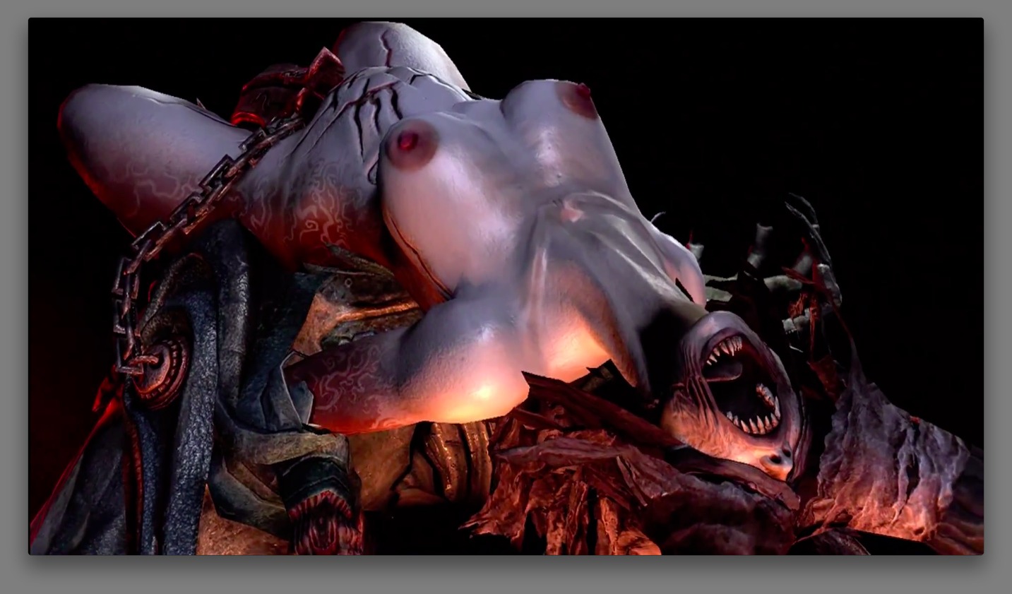 1girls artist_request breasts castlevania castlevania:_lords_of_shadow crystal_demon female first_porn_of_character horror monster nipples rule34 solo source_request tagme