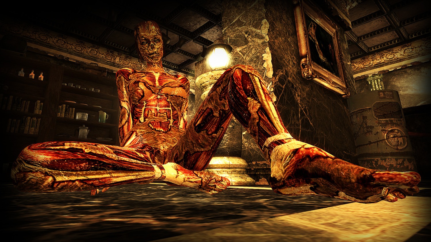 1girls 3d fallout fallout_3 female female_only ghoul_(fallout) monster nightmare_waifu no_humans rule34 unsettling