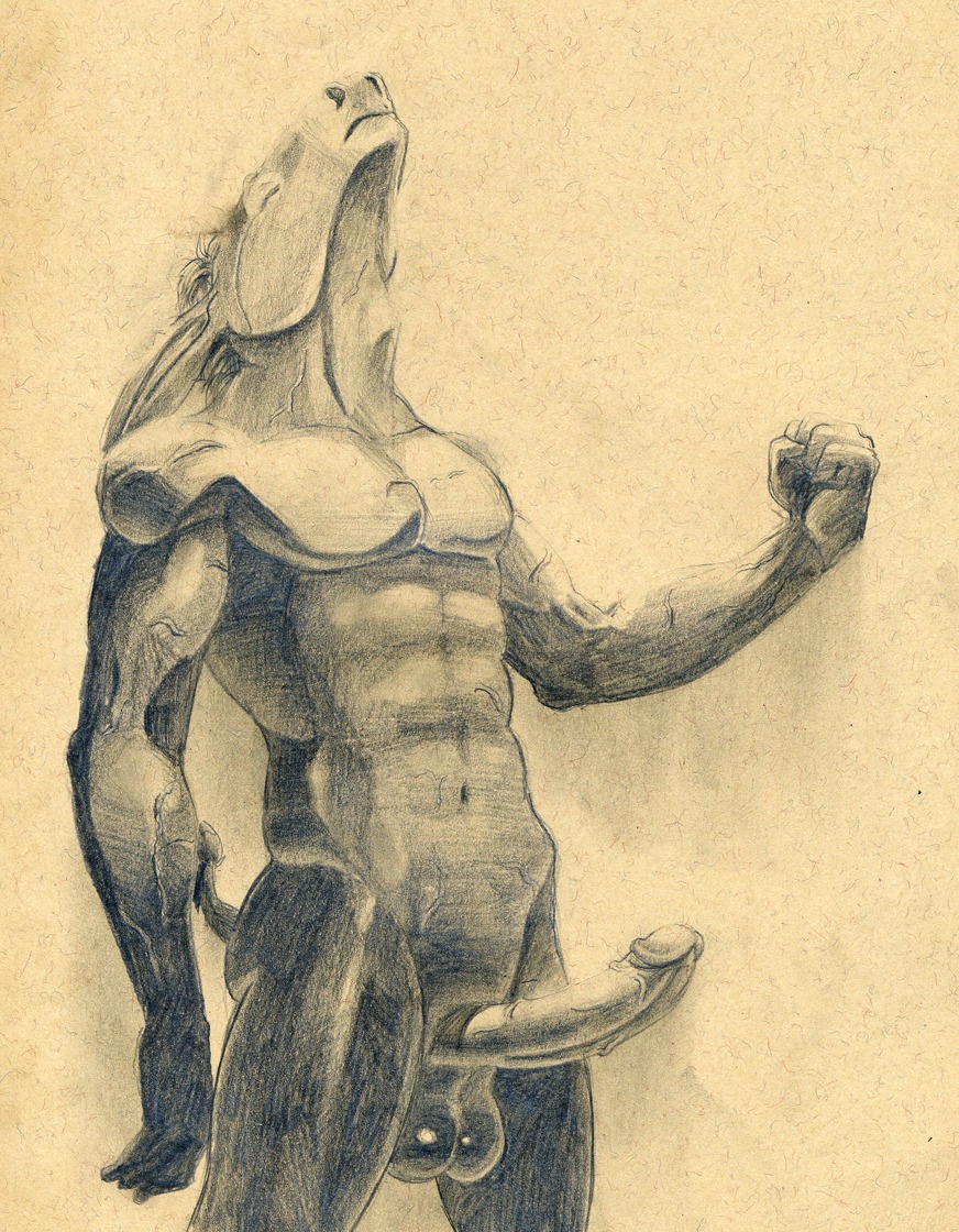 abs animal_genitalia anthro asinus balls biceps big_penis biped circumcised donkey e621 equid equine erection eyes_closed fist flexing fur genitals humanoid_genitalia humanoid_penis male mammal muscular muscular_anthro muscular_male nude pecs penis pose presenting raised_arm raised_fist raised_hand scar sheath sketch solo standing tush_(artist) vein