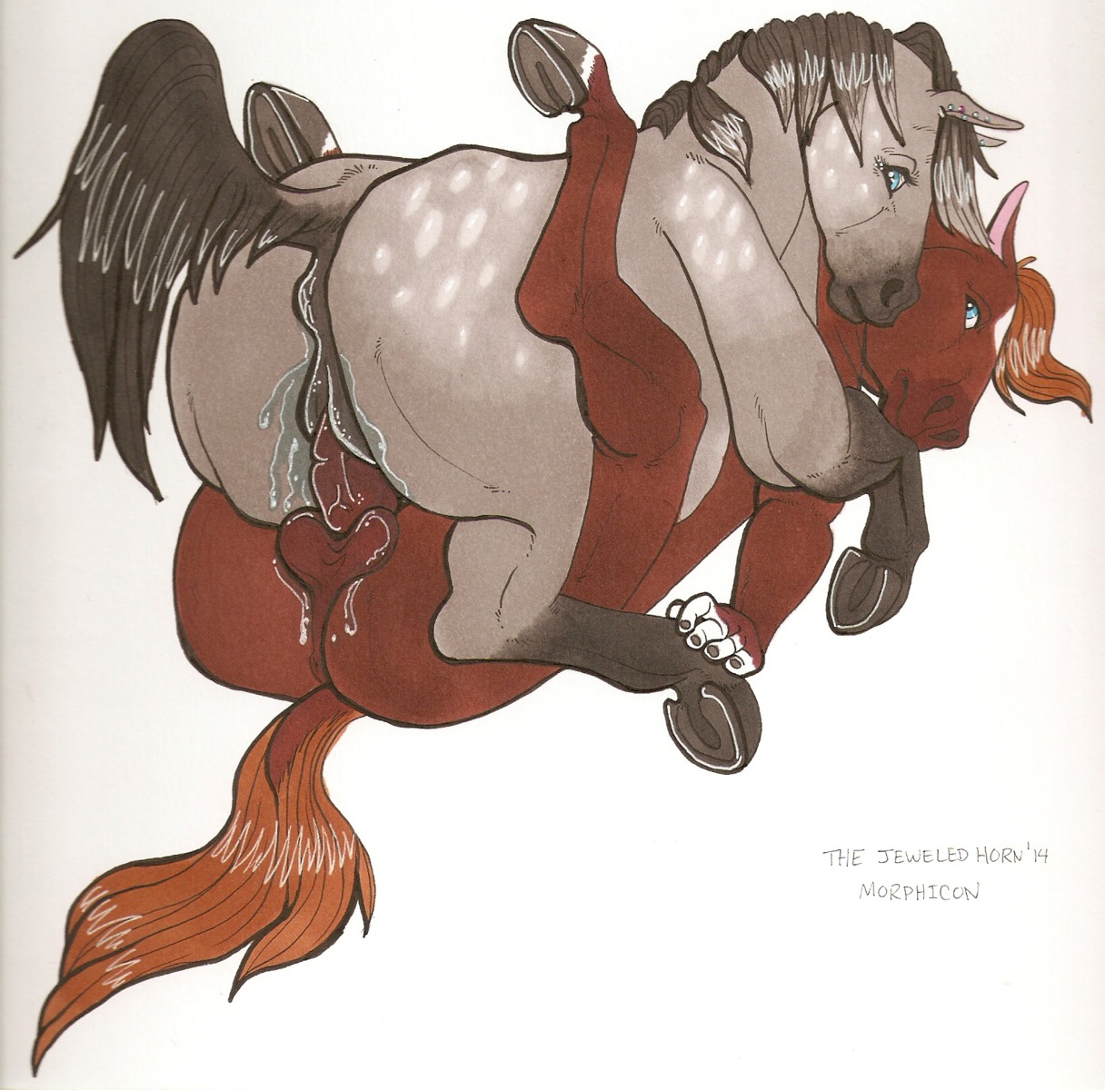 amazon_position anatomically_correct anatomically_correct_anus animal_genitalia animal_vulva anthro anthro_on_feral anthro_penetrating anthro_penetrating_feral anus balls bestiality blue_eyes duo e621 equid equine equine_anus equine_genitalia equine_vulva erection eris_(marefurryfan) facial_markings female female_feral female_penetrated feral feral_penetrated forehead_markings from_front_position genitals head_markings hi_res hooves horse intraspecies intraspecies_bestiality legs_up lying male male/female male_on_feral male_penetrating male_penetrating_female mammal markings messy nude on_back on_top penetration penile penile_penetration penis penis_in_vagina rainstorm_(marefurryfan) reverse_mating_press reverse_missionary_position sex simple_background thejeweledhorn traditional_media_(artwork) underhoof vaginal vaginal_penetration vulva white_background white_markings