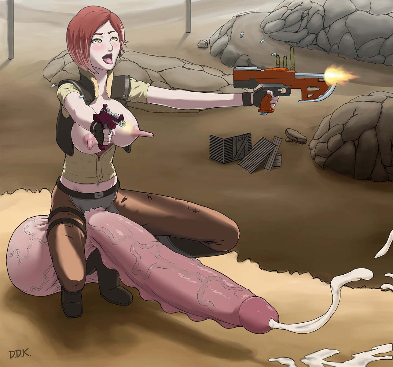 borderlands futa_focus futa_only futanari intersex jadf lilith_(borderlands) rule34 siren_(borderlands) tagme