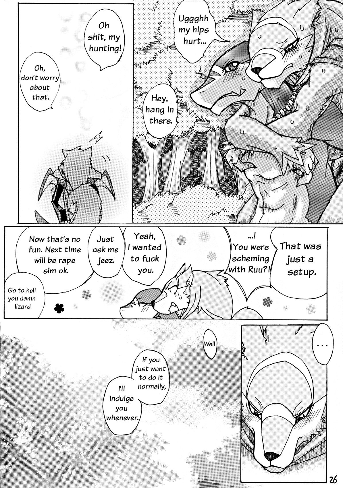 canine dragon furry furry_only gay male rule34 translated urekemo