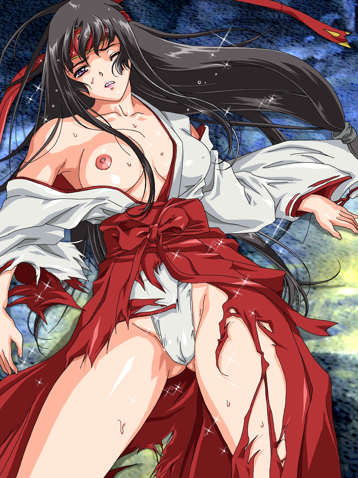1girls breasts female nolia one_breast_out queen's_blade rule34 tagme tomoe