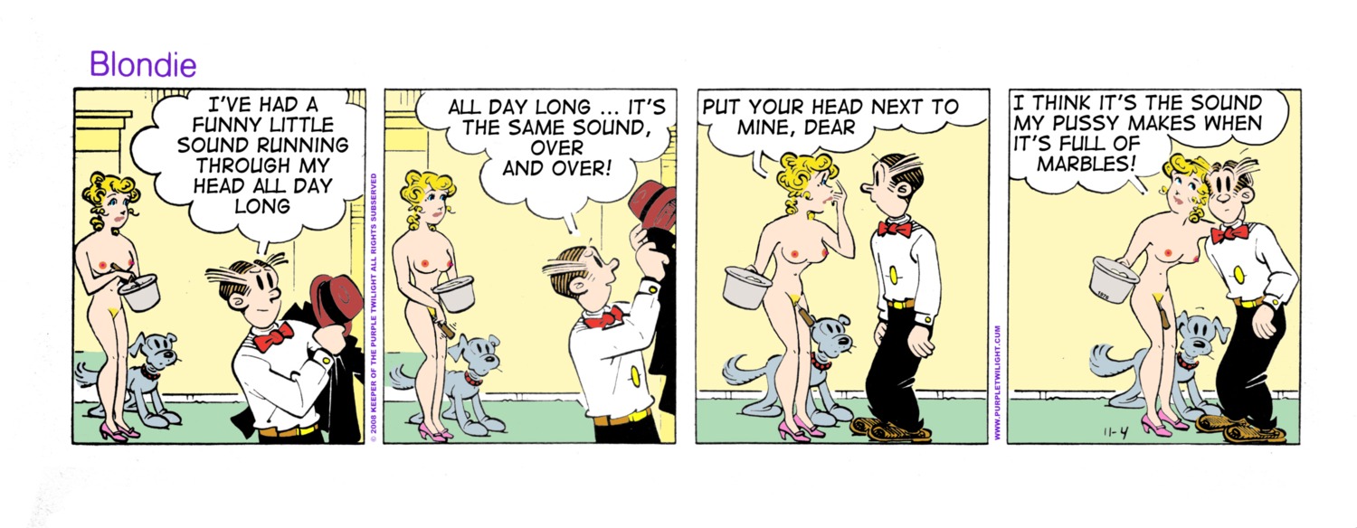 blondie_(comic) blondie_bumstead clothing comic_strip dagwood_bumstead edit female human rule34 tagme