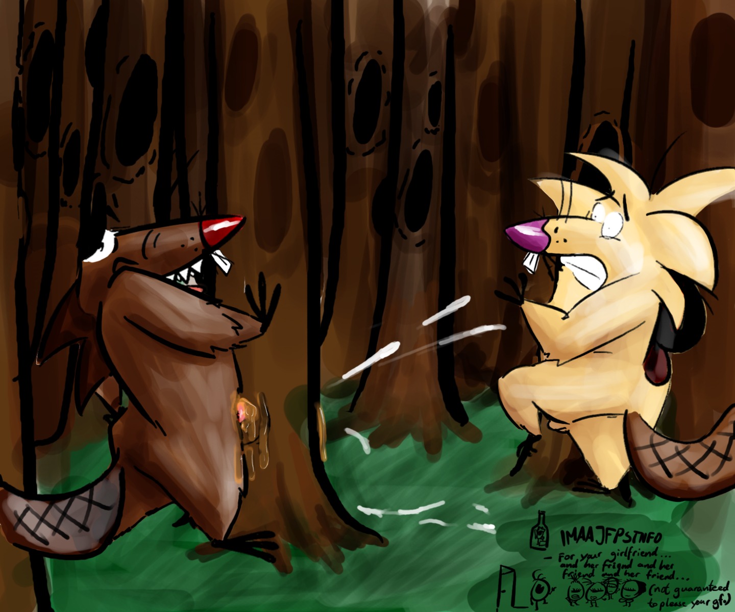 angry_beavers anthro beaver daggett imaajfpstnfo male nickelodeon norbert rule34 tagme