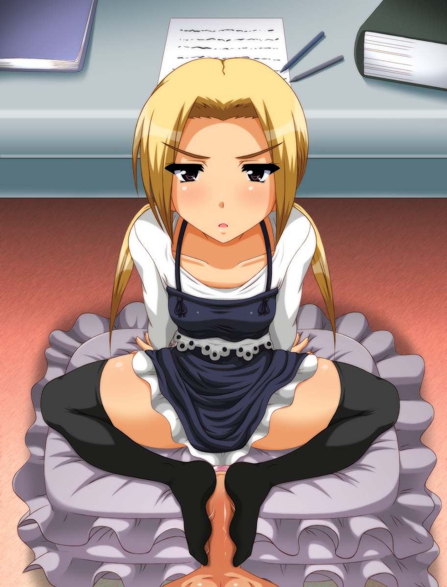 feet footjob highres legwear male penis pov rule34 stockings thighhighs